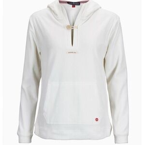 NWOT Amundsen White Hooded Sweatshirt L